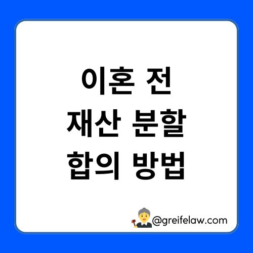 재산 분할 합의